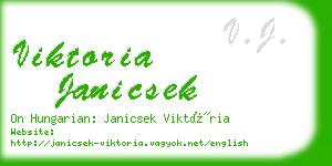 viktoria janicsek business card